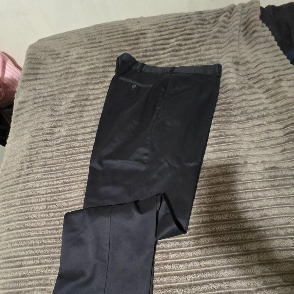 Savane Men's Black and Navy Trousers